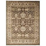 Rizzy Crown Brown Hand Knotted Wool Rug