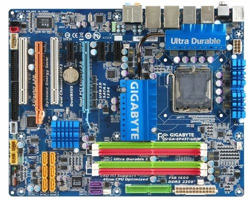 Intel P45 775 4DDR3-2200 2PCIEX16 3PCIE 2PCI 8RAID Gbe 12USB