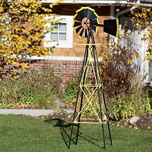 SMV Industries 8 ft. Windmill - Black and Gold