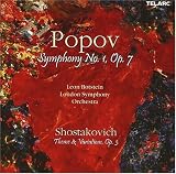 ｜Popov: Symphony No. 1, Op. 7; Shostakovich: Theme & Variations, Op. 3