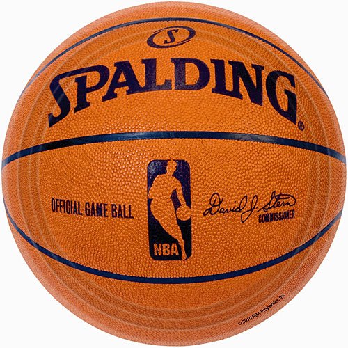 Spalding® Basketball Dessert Plates Pkg/18