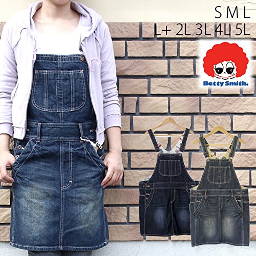 Betty Smith (ベティスミス)デニムサロペットスカート（ジャンバースカート・ジャンスカ）　BAW8006E