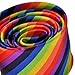 TopTie Unisex Diagonal Colorful Rainbow Stripe Skinny 2 Inch Necktie