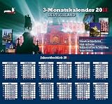 Produkt-Bild: Drei-Monatskalender Deutschland 2011: Praktischer Monatsplaner mit umfassendem deutschen Kalendarium