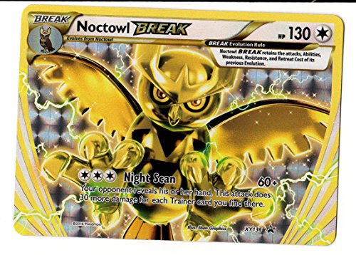 Pokemon TCG Card Game Noctowl Break Evolution XY136 Holo Foil Promo Card XY 136
