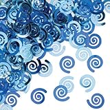 True Blue Swirls Confetti