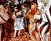 RAY BOLGER AS HUNK/THE SCARECROW, BERT LAHR AS ZEKE/THE COWARDLY LION, RAY BOLGER AS HUNK/THE SCARECROW, JUDY GARLAND AS DOROTHY GALE, JACK HALEY AS HICKORY/THE TIN MAN, BERT LAHR AS ZEKE/THE COWARDLY LION, JUDY GARLAND AS DOROTHY GALE, JACK HALEY AS HICKORY/THE TIN MAN FROM THE WIZARD OF OZ #1 - COLOUR Movie Photo - (4 Different Photograph & POSTER Sizes Available)