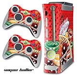 New XBOX 360 Console Protective Decal Skin - Vegasballer - Red