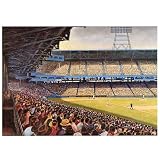 Good Sports Art Brooklyn Dodgers Sunlit Ebbets Field Lithograph