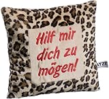 Heunec 606975 - Atze Schr&ouml;der Kissen mit Spruch Hilf mir dich zu m&ouml;gen
