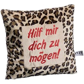 Heunec 606975 - Atze Schr�der Pillow with Quote "Hilf mir dich zu m�gen"