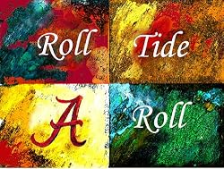 Alabama Painting - Warhol Bama Logo