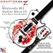 Big Kiss Red on White Skin by WraptorSkinz TM fits Nintendo Wii Guitar Hero III (3) Les Paul Controller (GUITAR NOT INCLUDED)