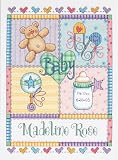 Dimensions Needlecrafts Counted Cross Stitch, Baby Squares Birth Record
