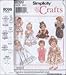 Wardrobe for Baby Dolls in Three Sizes, 12 to 22, Simplicity 8099 Sewing Pattern