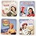 Vandor Cowgirls Coasters, Set of 4