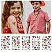 Firefighter Temporary Tattoos | 152 Tattoos on 8 Sheets | For Party Favors | Fire Fighter Party Supplies | Fire Man Birthday Parties | Metallic Fireman Tattoos | For Kids and Adults | By John & Judy