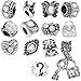 Timeline Treasures European Charm Bracelet Charms and Beads For Women, DIY Jewelry, Birthstone Crystal April Diamond Clear