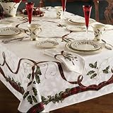 Lenox Holiday Nouveau Christmas Tablecloths - Napkins - Place Mats - Table Runners