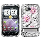 HTC Thunderbolt adr6400 Rhinestone Bling Bling Hard Shell Protector Cover C ....