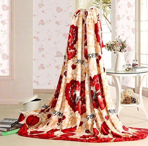VVLuck Extra Soft Fleece Bedding Blanket Lightweight Elegant Graceful Throw/Bed Thickening Colorful Blanket for Kids Adult in Winter Tulip Full(71"x79"/180cm x 200cm)