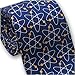 Josh Bach Men's Atom Molecules Silk Necktie Blue, Made in USA