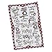 DII 100% Cotton, Oversized, Everyday Kitchen Basic, Printed Dishtowel, Welcome Holiday, 18x28, Set of 3- Christmas Carol