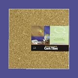 Cork Tile, 12x12, 4/Pack, Natural (QRT102)
