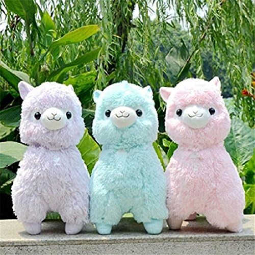 Alpacasso Alpaca Plush Toy 35cm Height Soft Stuffed Plush Arpakasso Doll Toy Alpacasso Plush Large (blue)