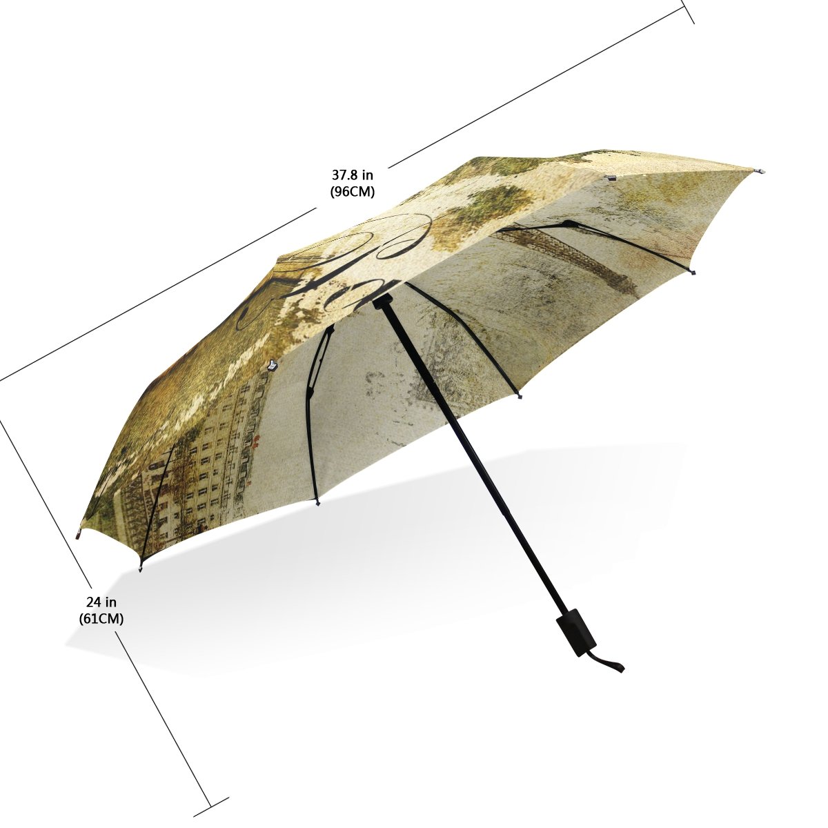 JSTEL Compact Ultralight and Portable Travel Foldable Rain Umbrella