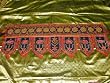 FREE SHIP Toran Dark Blue Mirror Hand Embroidered Wall Tapestry Topper Valance