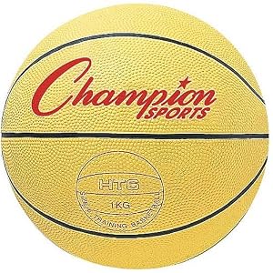 Champion Sports 2.25 lb. Weighted 28.5in Rubber Intermediate Training Basketball by