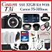Canon EOS Rebel T3i (600d) SLR Digital Camera w/ Canon 75-300mm Lens, 3 Extra Lens, Extended Life Batteries, 32gb Sdhc Memory Card, Soft Carrying Cases, Tripod & Much More !!