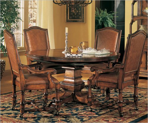 Hooker Furniture 342-75-201 Wynterhall Round Pedestal Dining Table in Warm Brown