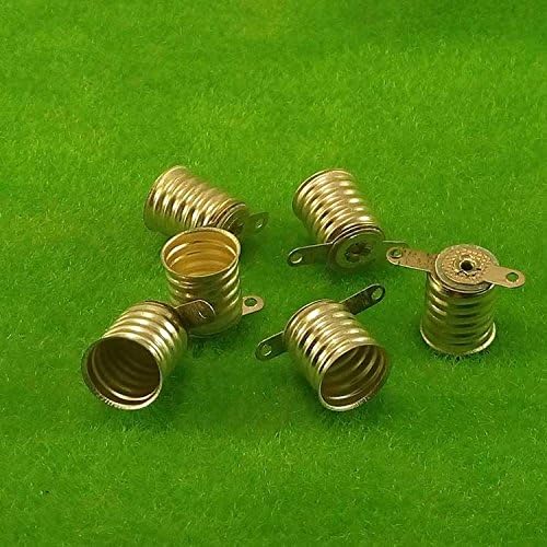 E10 Lamp Holder Small Light Bulb Base Screw Socket Old Flashlight Lamp Holder 10pcs/pack