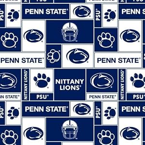 60-Wide-Collegiate-Fleece-Penn-State-University-Blocks-Fabric-By-The-Yard