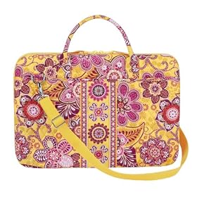 Buy Vera Bradley Laptop Portfolio Bali Gold by Vera Bradley