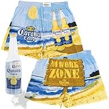 Corona Light Blue Boxer Shorts with Bottle for Men (Large Only)