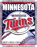 MINNESOTA TWINS 48x 60 Triple Woven Jacquard KNIT THROW BLANKET