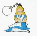 Alice in Wonderland - Alice Sitting - Rubber Keychain (Keyring Keyfob) (Disney) Alice in Wonderland - Alice Sitting - Rubber Keychain (Keyring Keyfob) (Disney)