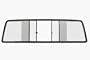 CRL Duo-Vent Four Panel Truck Slider with Clear Glass for 1967-1972 Large Window GMC/Chevy Truck