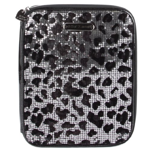 Betsey Johnson Ipad Case - Pewter Leopard