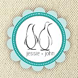 Personalized Wedding Favor Labels - Bridal Shower Labels - Anniversary Party Labels - Penguin Wedding Labels - Custom Wedding Labels