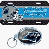 Carolina Panthers License Plate & Key Ring Auto Set