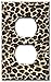 Art Plates - Leopard Print Switch Plate - Outlet Cover