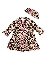 Girls Leopard Print Cotton/Polyester  Dress