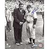 New York Yankees Yogi Berra with Babe Ruth Photograph signed by Yogi Berra