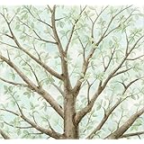 Elizabeth's Studio Beautiful Birds Magic Trees Azure 24" x 44" Panel