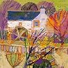 George Birrell Art Print, Autumn Garden (31 x 30cm Art Prints/Posters)