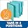 Globe-Weis Pressboard File Folder, 1 Inch Expansion, 1/3 Tabs, Letter Size, 25-Pack, Blue (615 1-3 BLU)